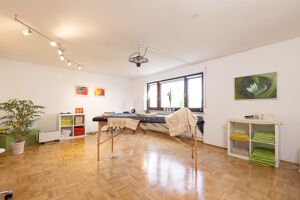 Das Wohnzimmer in der unteren UG Wohnung