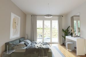 Lichtdurchflutetes Schlafzimmer