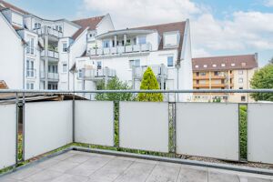 Der Balkon aus dem Schlafzimmer