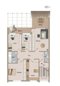 Grundriss Obergeschoss